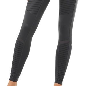 Alo Yoga High Waist Moto Legging Anthracite